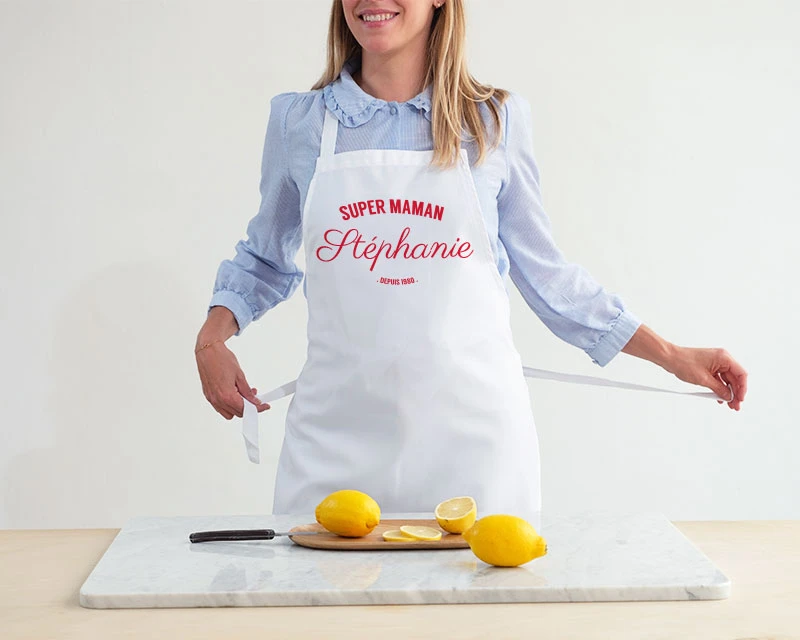 Tablier Vintage - Super Maman 2 Tablier Vintage - Super Maman – Image 2