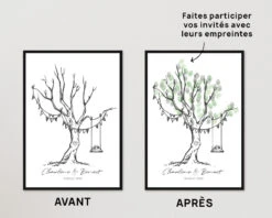 Affiche Arbre à Empreintes - Mariage