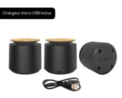 Enceinte Bluetooth Gravée Personnalisable - Prénom Et Message -Cadeaux 06611538b1b6ba119c77033688b6732cbd346cb6811fc63f9ceddffbb0f537620