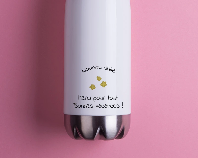 Gourde Isotherme En Inox Personnalisable - Collection Remerciement 1 Gourde Isotherme En Inox Personnalisable - Collection Remerciement