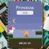 Cahier Personnalisable - Jeux Vidéo Rétro - Version Fille