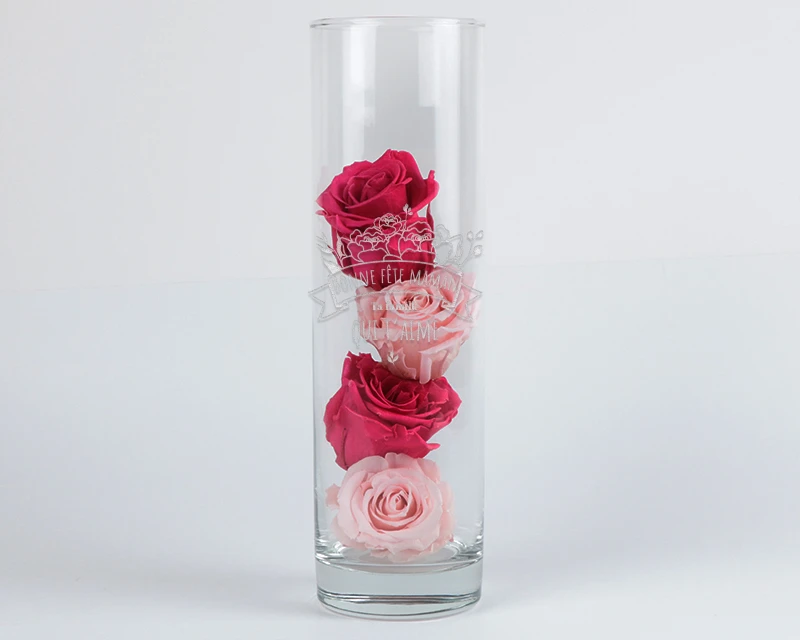 Vase Personnalisable Gravé - Collection Maman Fleurie 2 Vase Personnalisable Gravé - Collection Maman Fleurie – Image 2