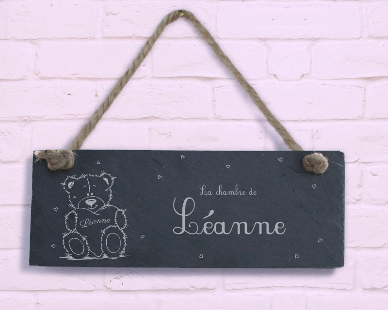 Plaque De Porte Enfant - Teddy Bear Câlin 1 Plaque De Porte Enfant - Teddy Bear Câlin