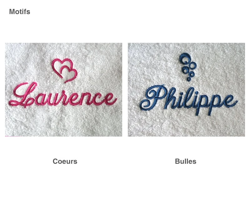 Serviettes De Bain Brodées 3 Serviettes De Bain Brodées – Image 3