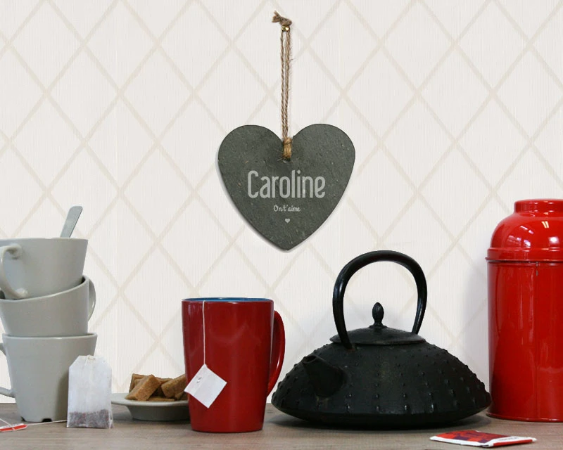 Coeur Ardoise à Suspendre Maman 3 Coeur Ardoise à Suspendre Maman – Image 3