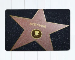 Paillasson Personnalisé - Etoile De Star -Cadeaux 1afec811bd36e615e98c05462fff987093dd2a4558556eaa433dd6f4e8f01686