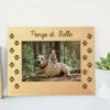 Cadre En Bois Gravé Empreintes Chien