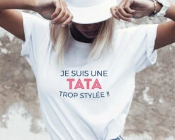 T-shirt Blanc Femme Personnalisable - Collection 'Je Déchire' -Cadeaux 25f8ebdcec70be7d3a87797b0ab63e3abbba50712e6d4e2ceab6a33b3f821166