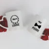 Lot De 2 Mugs Coeurs Personnalisés - Mr & Mrs