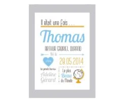 Affiche Naissance Garçon -Cadeaux 29e751739f8507dac52a8b6812fc7657bf46e65e722eab3a74e6fd5e3bbc20973