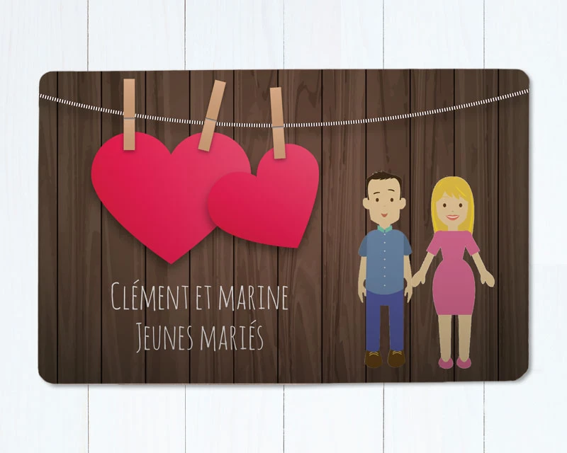 Paillasson Personnalisé - Couple Family Circus 1 Paillasson Personnalisé - Couple Family Circus