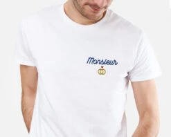 T-shirt Brodé Mariage Pour Homme -Cadeaux 2ace6f8e4b3f2a781a96f1d5e18dba6081ddf625a74322cabc0f674b930239141