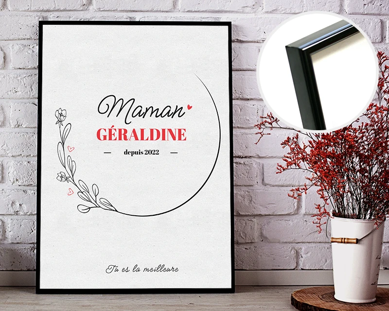 Affiche Personnalisée - Maman Depuis 1 Affiche Personnalisée - Maman Depuis