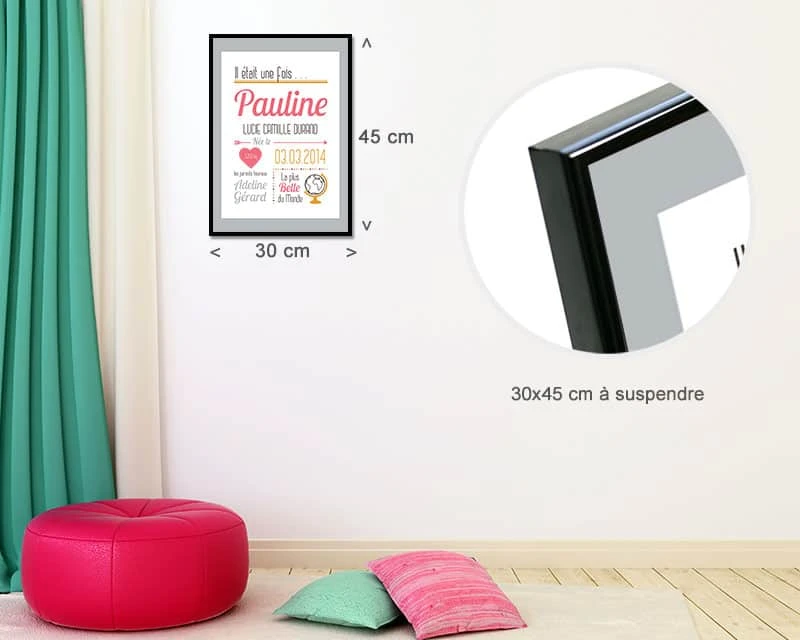 Affiche Naissance Fille 1 Affiche Naissance Fille