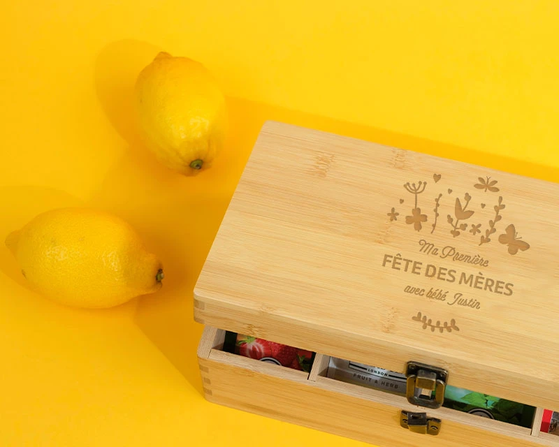 Boîte à Thé Personnalisée - Collection Première Fête Des Mères 2 Boîte à Thé Personnalisée - Collection Première Fête Des Mères – Image 2