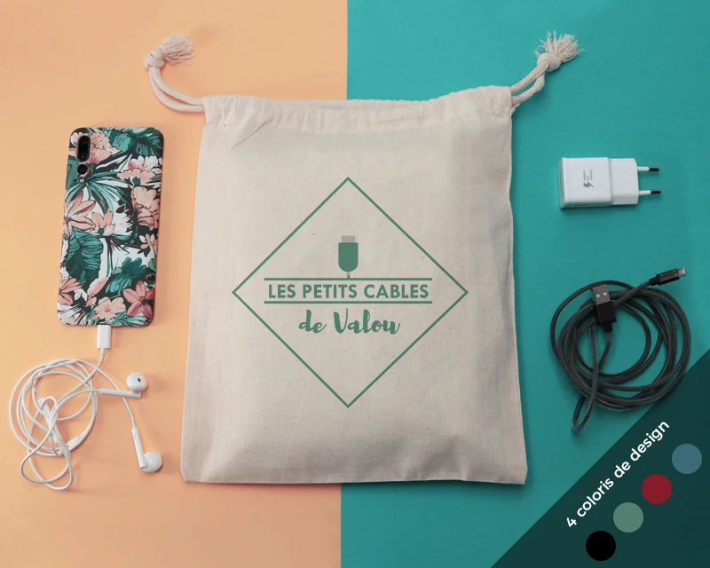 Petit Pochon Personnalisable - Rangement Câbles Et Chargeurs 4 Petit Pochon Personnalisable - Rangement Câbles Et Chargeurs – Image 4