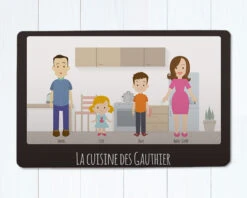 Paillasson Personnalisé Cuisine - Family Circus