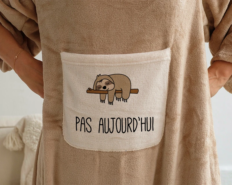 Couverture à Manches Personnalisable - Collection Paresseux 2 Couverture à Manches Personnalisable - Collection Paresseux – Image 2