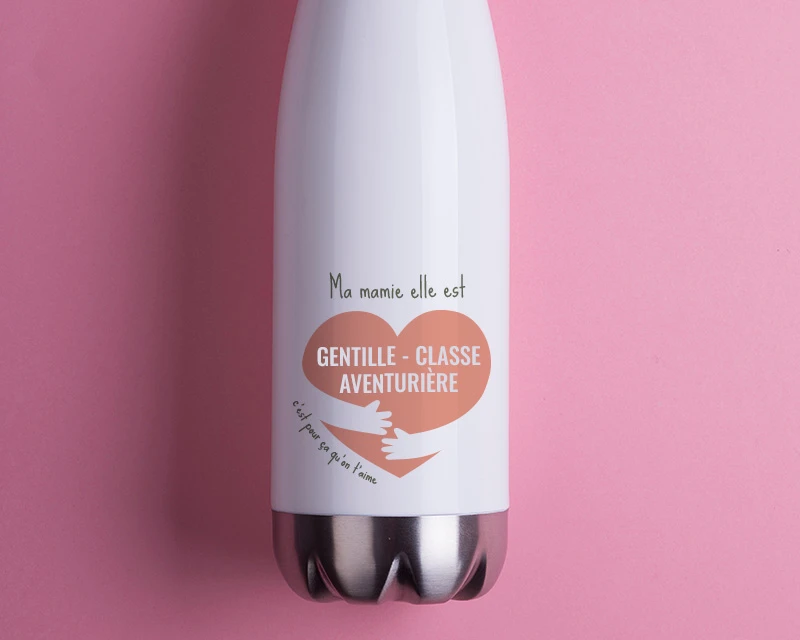 Bouteille Isotherme En Inox Personnalisée - C'est Pour ça Qu'on T'aime 2 Bouteille Isotherme En Inox Personnalisée - C'est Pour ça Qu'on T'aime – Image 2