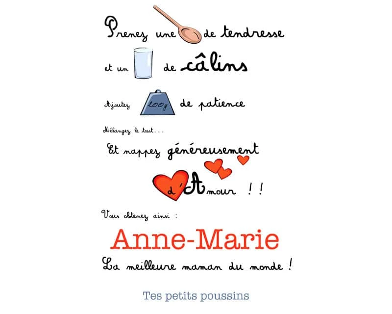 Tablier Poème Pour Maman 1 Tablier Poème Pour Maman