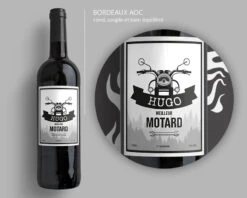 Bouteilles De Vin De Bordeaux Personnalisables - Motard