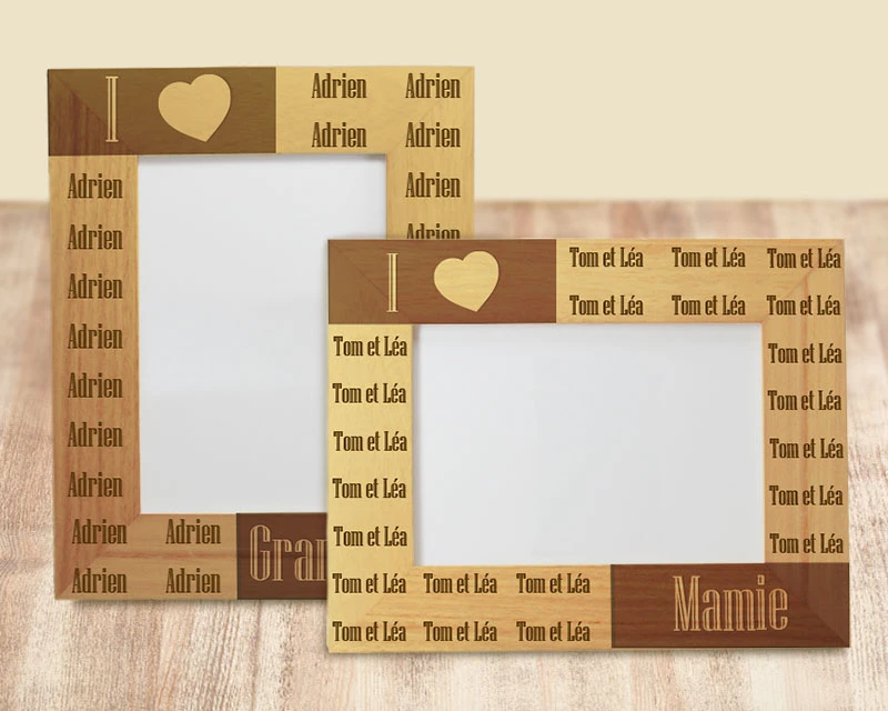 Cadre Gravé I Love Grand-Mère 2 Cadre Gravé I Love Grand-Mère – Image 2