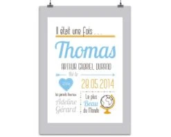 Affiche Naissance Garçon -Cadeaux 3d4c5a8f93eb998279072cc4c0cf247b02327840c1b569af761933f4800b20974