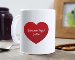 Mug Personnalisé - « J'aime Mon Papa » -Cadeaux 4205950f9fae274f1425e9efe39e8a1d37446f1d781f6a8c01aefca4dd4228306