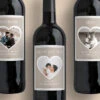 Bouteilles De Vins Coeur Photo