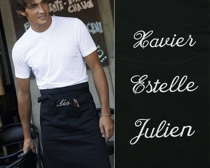 Tablier Bistrot Brodé 2 Tablier Bistrot Brodé – Image 2