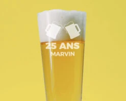 Verre à Bière Flûte Personnalisé - Apéro