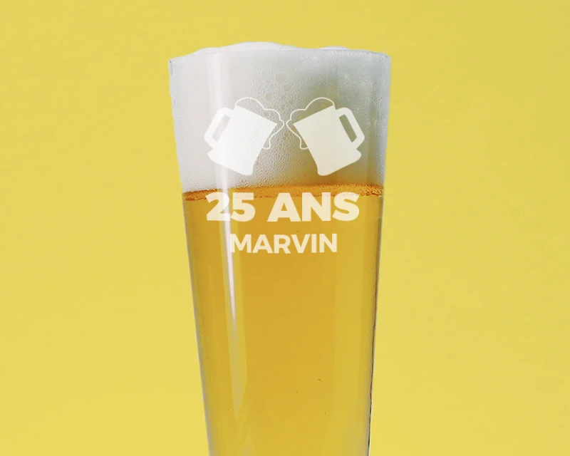 Verre à Bière Flûte Personnalisé - Apéro 1 Verre à Bière Flûte Personnalisé - Apéro