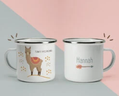 Tasse En émail Personnalisée - Funky Lama