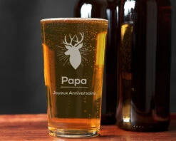 Verre à Bière Personnalisé - Cerf
