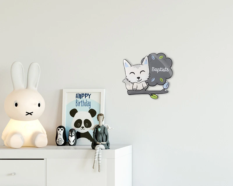 Plaque Décorative Personnalisable - Renard 2 Plaque Décorative Personnalisable - Renard – Image 2