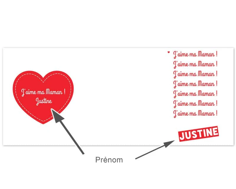 Mug Personnalisé - « J'aime Ma Maman » 3 Mug Personnalisé - « J'aime Ma Maman » – Image 3