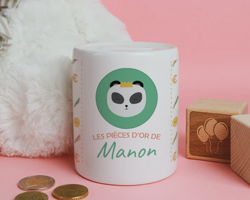 Tirelire Personnalisable - Petit Panda 2 Tirelire Personnalisable - Petit Panda – Image 2