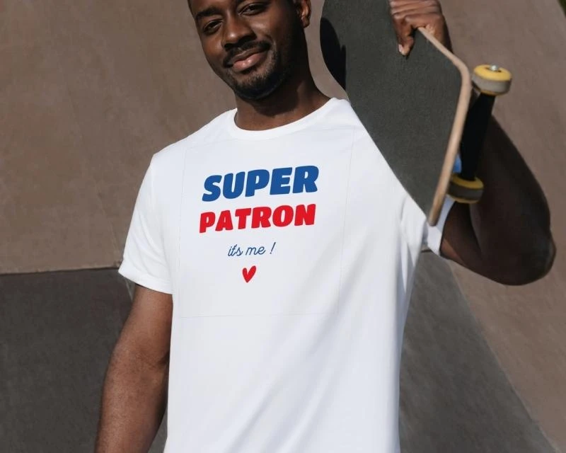 T-shirt Homme Personnalisé - Super Patron 3 T-shirt Homme Personnalisé - Super Patron – Image 3