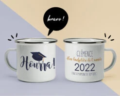 Tasse En émail Personnalisée - Collection Diplômé(e)