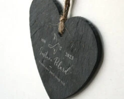 Coeur Ardoise à Suspendre - Deuil -Cadeaux 4ca97ec9682b6fed2fafe17a0ba6dd1df96608bed7b109a8e9c0768d4d4437630