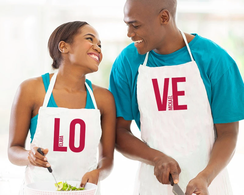 Lot De Tabliers LOVE 1 Lot De Tabliers LOVE