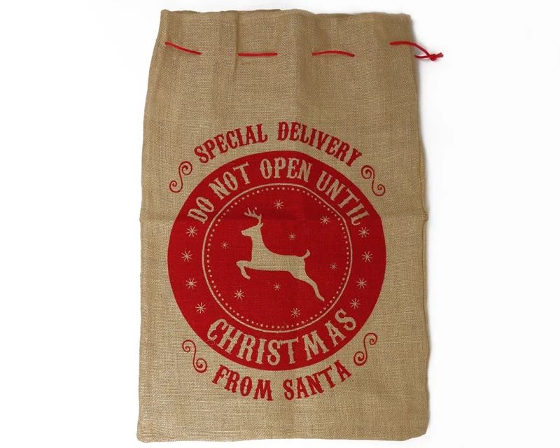 Baluchon De Noël XXL En Toile De Jute 3 Baluchon De Noël XXL En Toile De Jute – Image 3