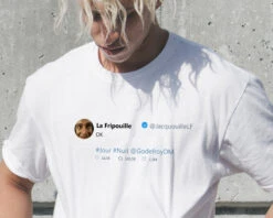 T-shirt Blanc Homme Personnalisable - Tweet Célèbre