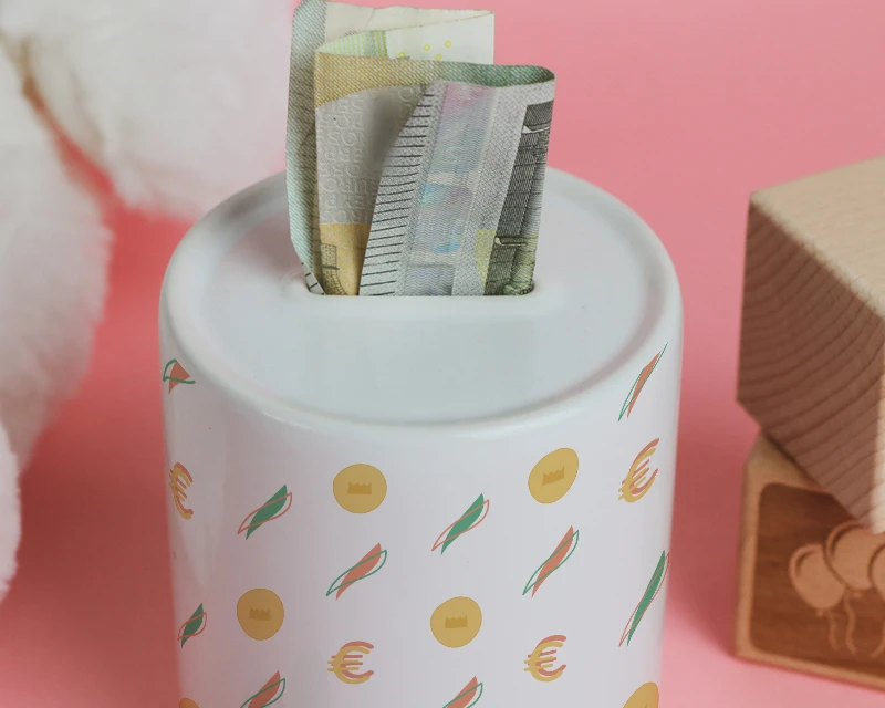 Tirelire Personnalisable - Petit Panda 1 Tirelire Personnalisable - Petit Panda