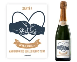Champagne Personnalisable - De Père En Fils - Fille -Cadeaux 555c784c1cc13eb5bc07f7880618c545ca24d25637871c3790a07f11fbb827319