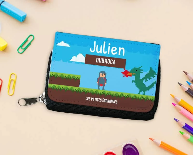 Porte-monnaie Personnalisable - Collection Jeux Vidéo Rétro - Version Garçon 2 Porte-monnaie Personnalisable - Collection Jeux Vidéo Rétro - Version Garçon – Image 2