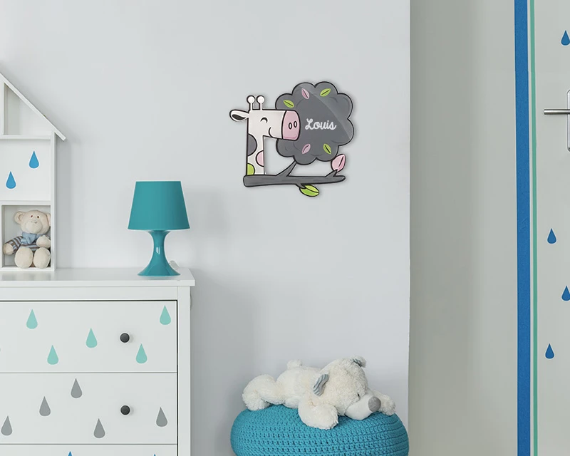 Plaque Décorative Personnalisable - Girafe 1 Plaque Décorative Personnalisable - Girafe