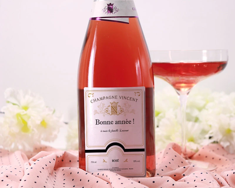 Bouteille De Champagne Rosé Personnalisable - Classique 2 Bouteille De Champagne Rosé Personnalisable - Classique – Image 2