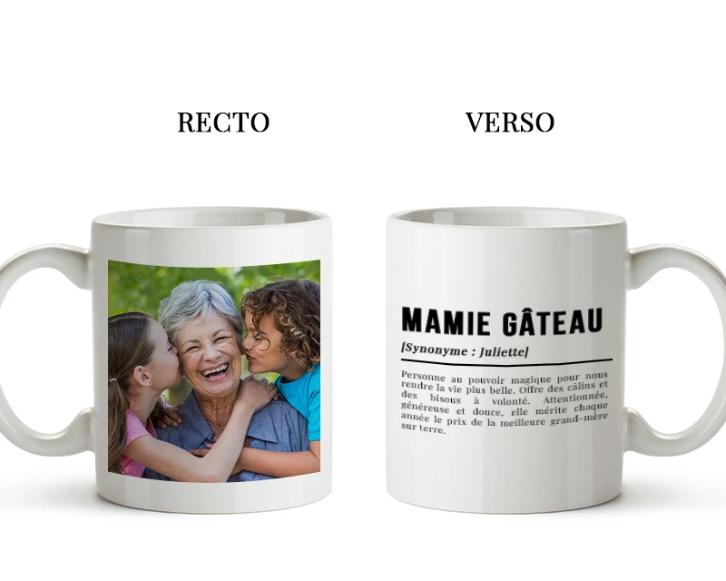 Mug Définition Avec Photo - Mamie 2 Mug Définition Avec Photo - Mamie – Image 2