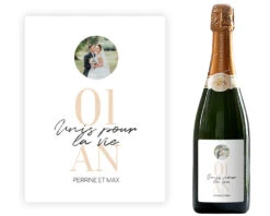 Bouteille De Champagne Personnalisée - Anniversaire De Mariage -Cadeaux 58f8476da1396dfde301e57faaaf90e2701df47e6890ffbb38873cf8e4ce40965